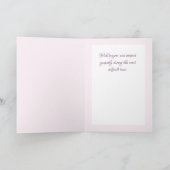 Soft floral Condolences sympathie Carte de voeux (Intérieur)