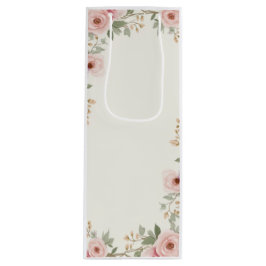Soft Floral Elegance Hoesje-Mate Wijn Cadeautas