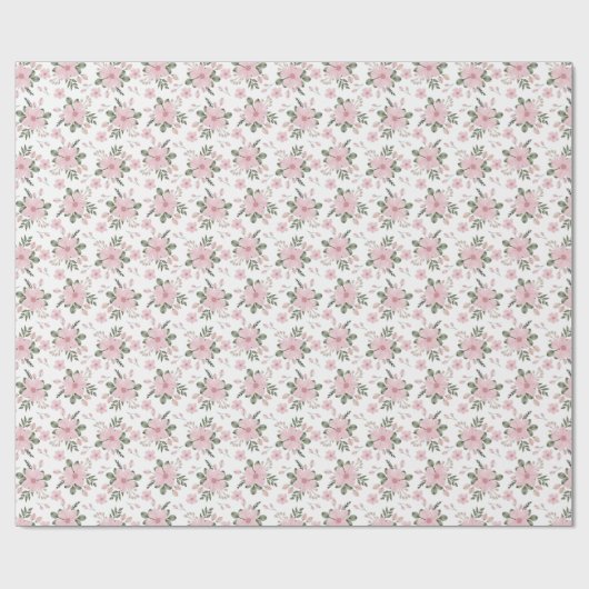 Soft Floral Garden Cadeaupapier (Vlak)