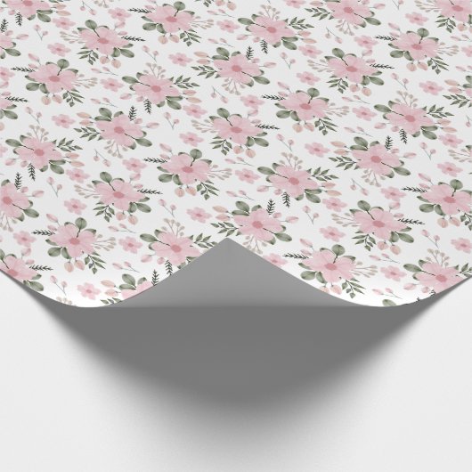 Soft Floral Garden Cadeaupapier (Hoek)