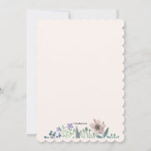 Soft Floral Invitation Kaart (Achterkant)