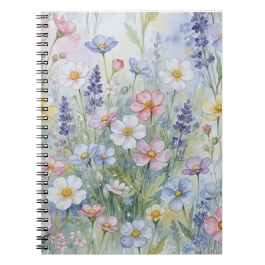 Soft Floral Pattern Collection Notitieboek (Voorkant)