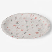 Soft Floral Pattern Paper Plates Papieren Bordje (Gekanteld)