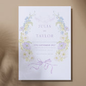 Soft Floral Wedding Invitation – Elegant Colorful
