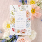 Soft Garden Florals Faire-part de mariage
