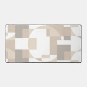 Soft Geometric Blocks – Calm Neutral Abstract Work Bureaumat (Voorkant)