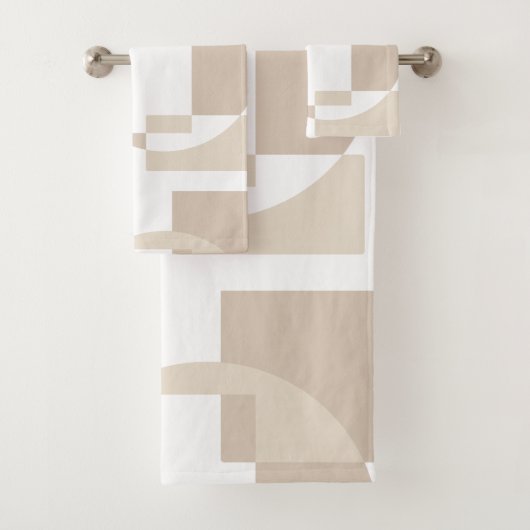 Soft Geometric Blocks – Simple and Sleek Bad Handdoek (Insitu)