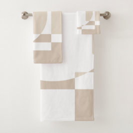 Soft Geometric Blocks – Simple and Sleek Bad Handdoek