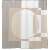 Soft Geometric Blocks – Simple and Sleek Douchegordijn (Voorkant)