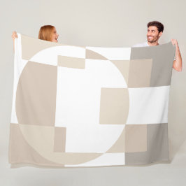 Soft Geometric Blocks – Simple and Sleek Fleece Deken