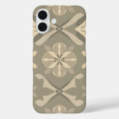 Soft Geometry iPhone16 Coque - Motif sans couture  (Verso)