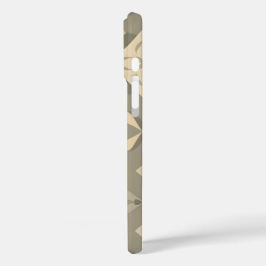 Soft Geometry iPhone16 Coque - Motif sans couture  (Verso / Gauche)