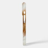 Soft Ginger Tabby Fur Texture iPhone Case (Achterkant / Links)