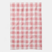 Soft Girly Pink White Plaid Stripes Bridal Showe   Theedoek (Verticaal)