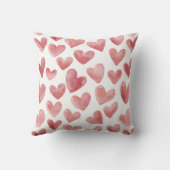 Soft Girly Pink White Plaid Stripes   Kussen (Achterkant)