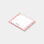 Soft Girly Pink White Plaid Stripes   Post-it® Notes (Schuin)