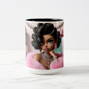 Soft Glam Tweekleurige Koffiemok