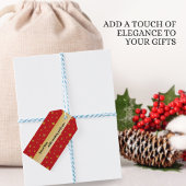 Soft Glow Golden Stars & Floral Petals Pattern Cadeaulabel