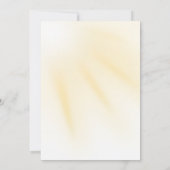 Soft gold cross Baptism invitation Kaart (Achterkant)