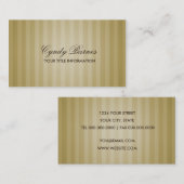 Soft Gold Stripe Visitekaartje (Voorkant / Achterkant)