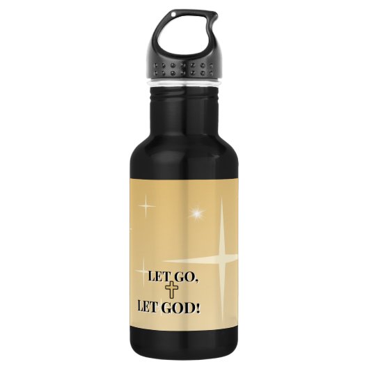 Soft Grace Let Go Let God Cross Waterfles (Voorkant)