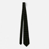 Soft Green Black Tartan Pset Stropdas (Achterkant)