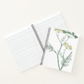 Soft Green Botanical IV Notitieboek (Binnen)