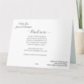Soft Green Eucalyptus Watercolor Rustic Wedding Kaart (Achterkant)