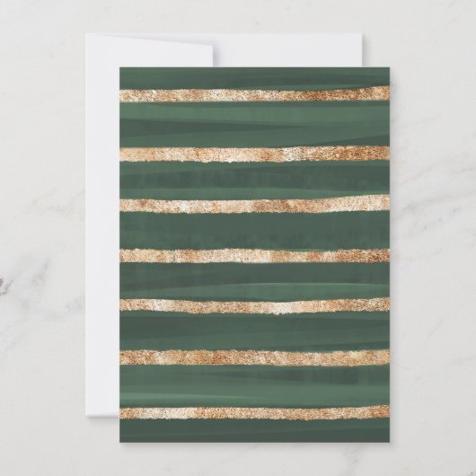 Soft Green Gold Botanical Eucalyptus Baby shower Bedankkaart (Achterkant)