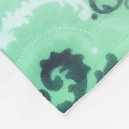 Soft Green pastel Fleece Deken (Hoek)