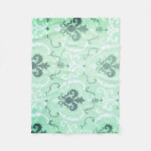 Soft Green pastel Fleece Deken (Voorkant)