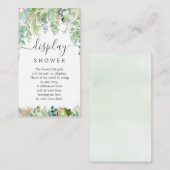 Soft Greenery Display Douche Baby shower Kaart (Voorkant / Achterkant)