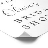 Soft Greenery Vrijgezellenfeest Welcome Sign Poster (Hoek)