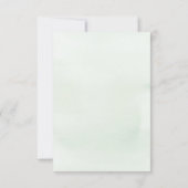 Soft Greenery Wedding uitgesteld Kaart (Achterkant)