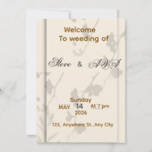 Soft Grey Elegant Wedding Invitation | Romantic &