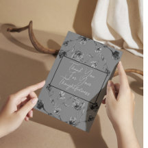 Soft Grey Floral Waterverf Wedding