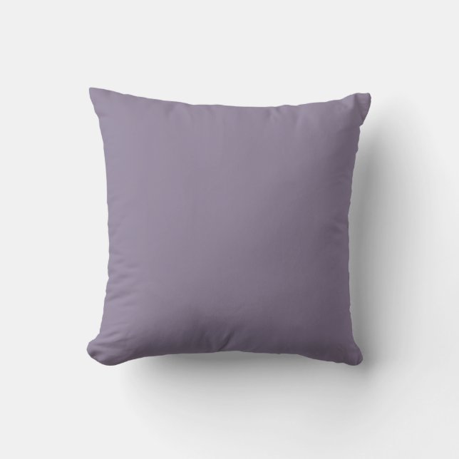 Soft Grey Purple,Solid Modern,Throw Pillow Kussen (Voorkant)