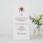 Soft Grey Winter Holiday Mason Jar Programme de ma (Debout devant)