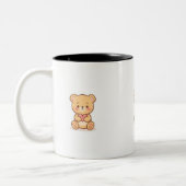 Soft Heart Big Love Cute Teddy Bear Mugs  (Gauche)