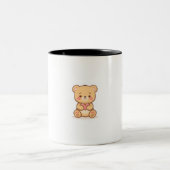 Soft Heart Big Love Cute Teddy Bear Mugs  (Centre)