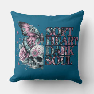 Soft Heart Dark Soul Pastel Gothic Kussen