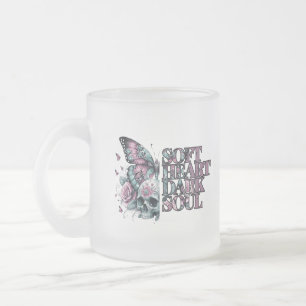Soft Heart Dark Soul Pastel Gothic Matglas Koffiemok
