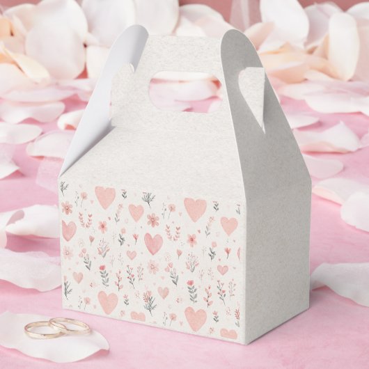 Soft Heart Pattern Favor Box Bedankdoosjes (Huwelijk)