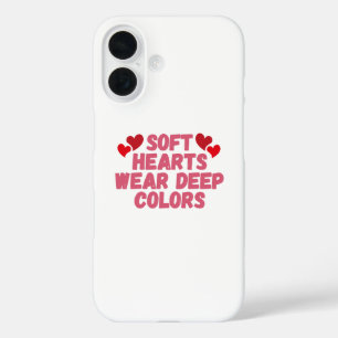 Soft Hearts Bold Soul iPhone 16 Hoesje