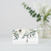 SOFT IVORY BLANC FLORAL BUNCH MARIAGE CARTE DE PLA (Debout devant)