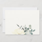 SOFT IVORY WHITE FLORA BUNCH FIRST HOLY COMMUNION BEDANKKAART (Achterkant)
