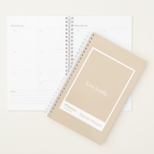Soft Khaki/Beige Block Quote | Fully Customizable Planner (Display)
