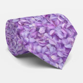 Soft Lavender Flower Petals Pattern Stropdas (Opgerold)