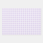 Soft Lavender Gingham Wrapping Paper Sheets (Voorkant 2)