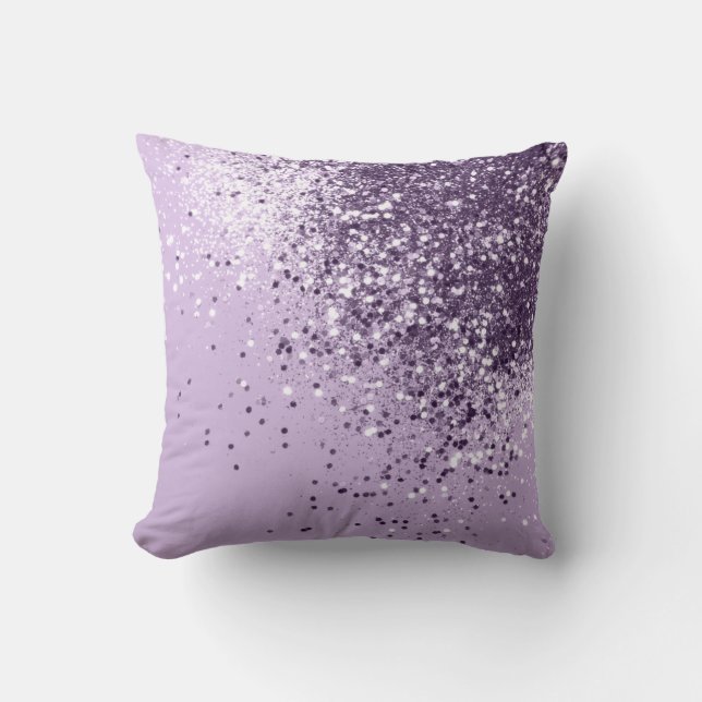 Soft Lavender Lady Glitter #1 (Faux Glitter) #art Kussen (Voorkant)